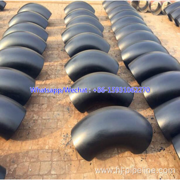 90deg Long radius pipe elbow black color